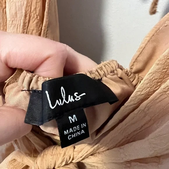 Lulu's Peach Smock Mini Dress - Picture 9 of 13